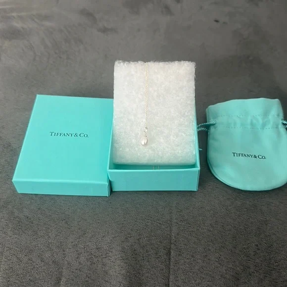 Tiffany Co. Jewelry Tiffany Co Olive Leaf Pearl Pendant